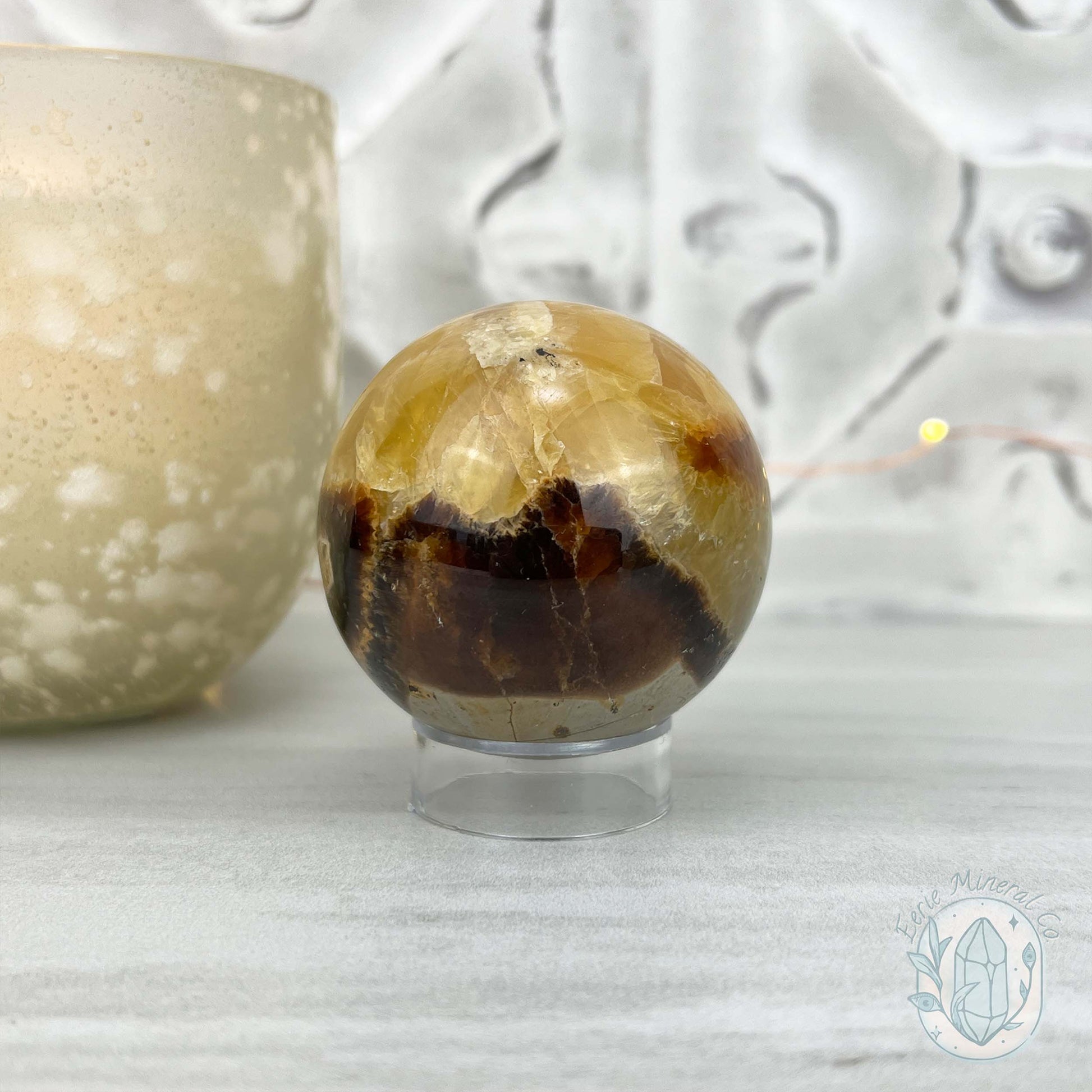 54mm Polished Septarian Sphere