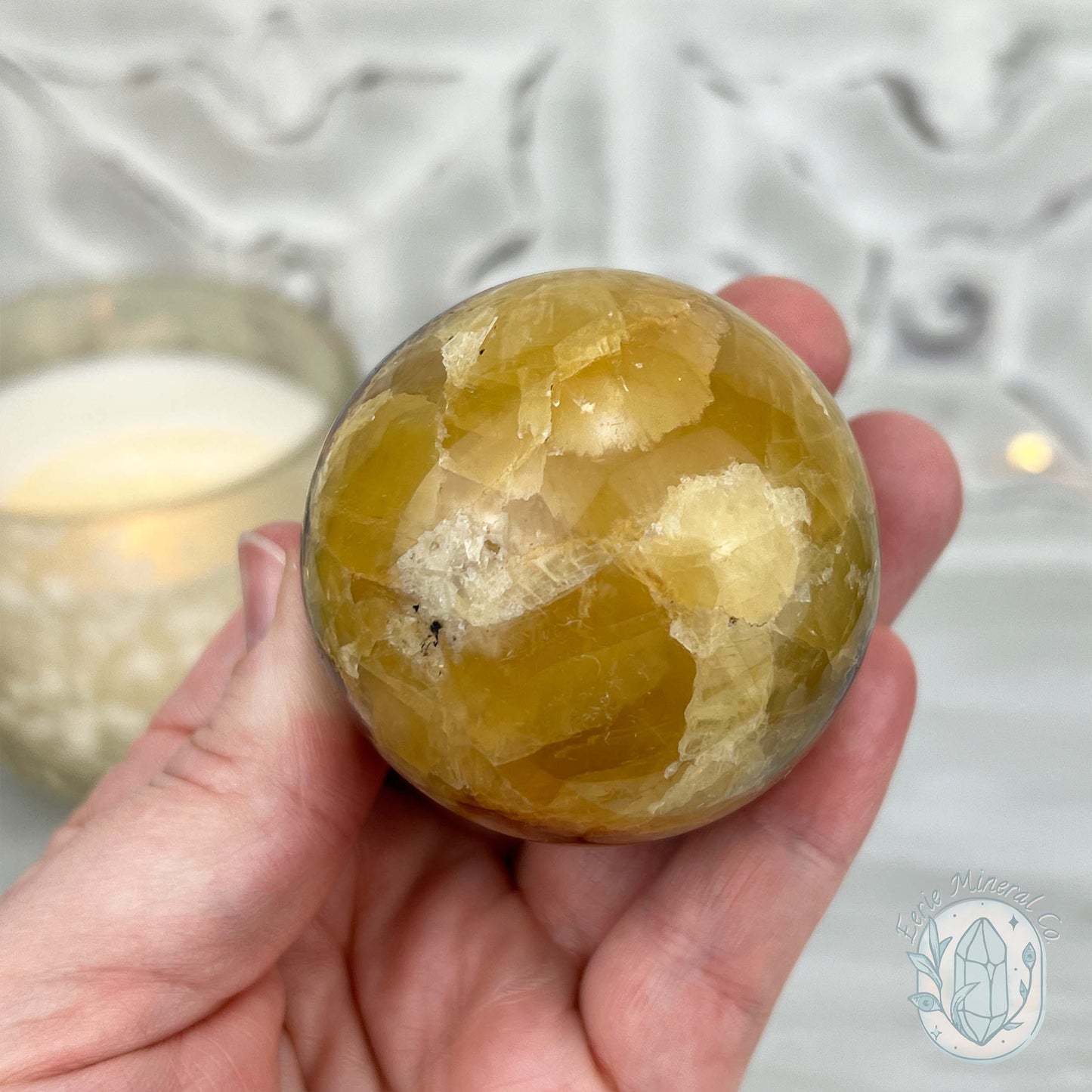 54mm Polished Septarian Sphere