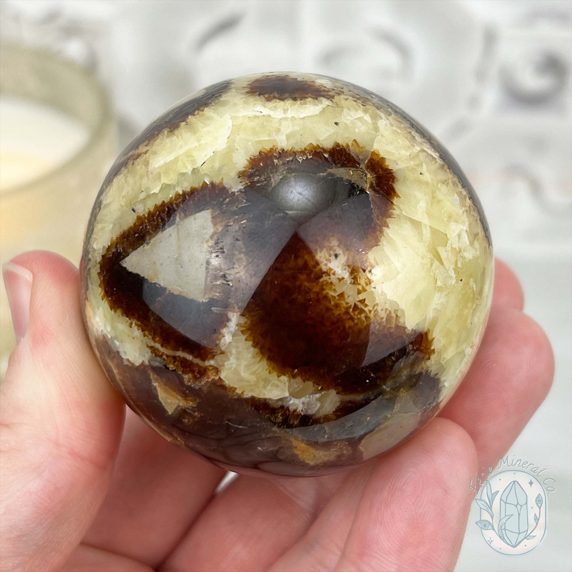 57mm Polished Septarian Sphere