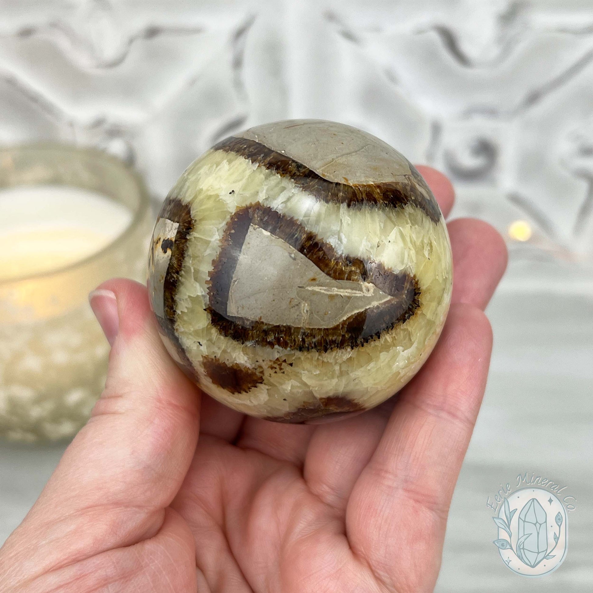 57mm Polished Septarian Sphere