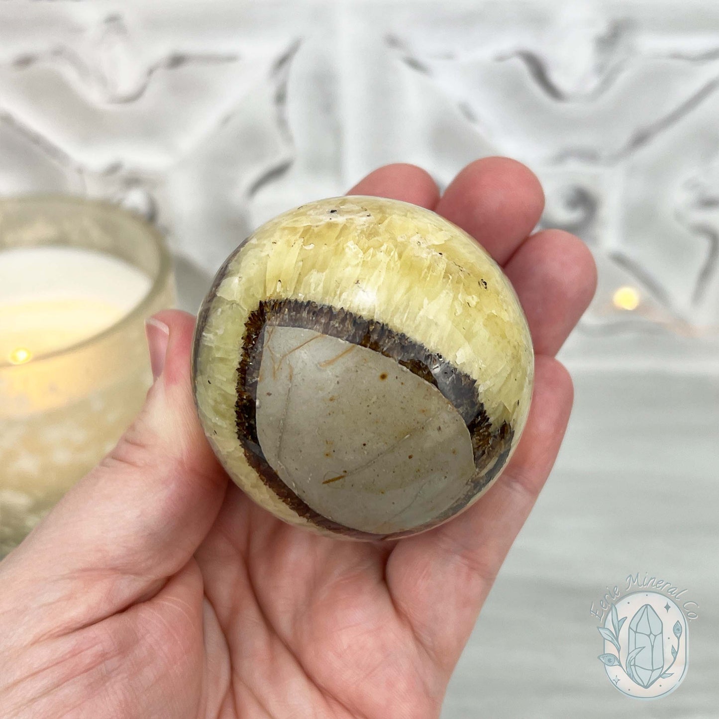 57mm Polished Septarian Sphere