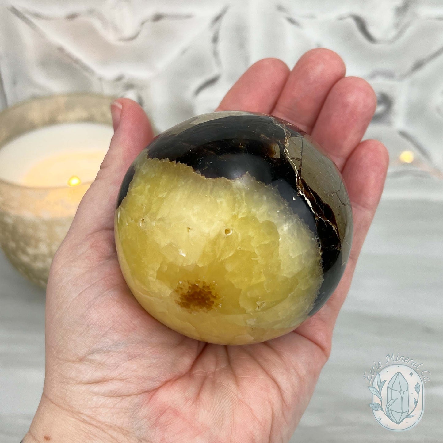 72mm Polished Septarian Sphere