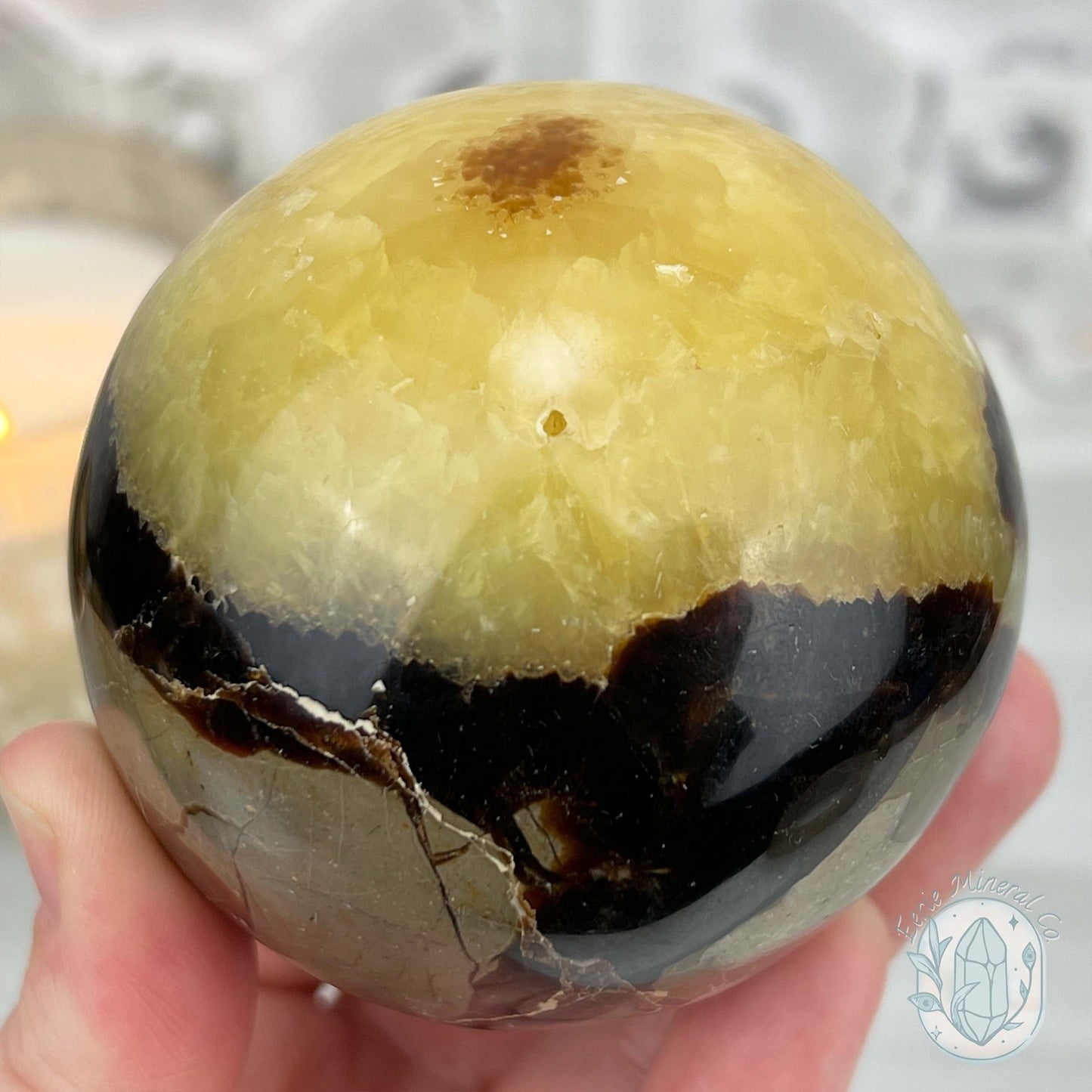 72mm Polished Septarian Sphere