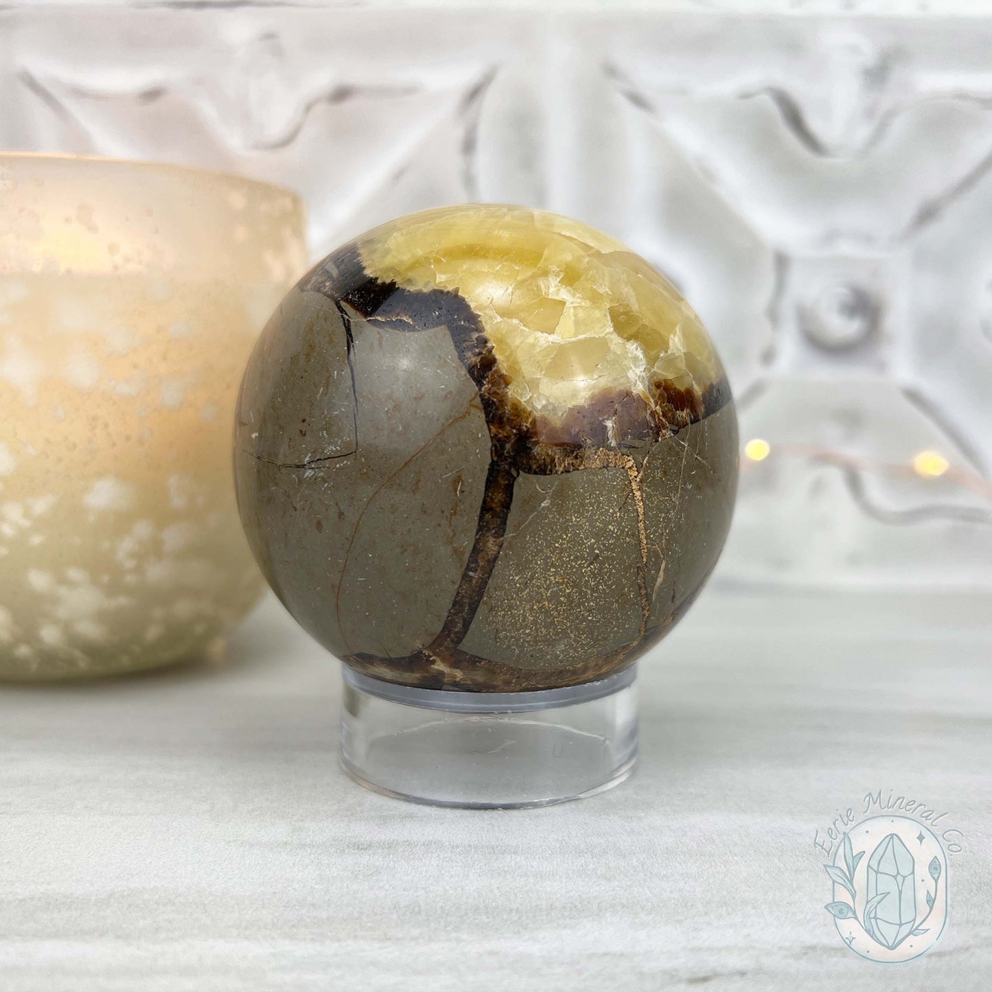 72mm Polished Septarian Sphere