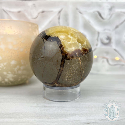 72mm Polished Septarian Sphere