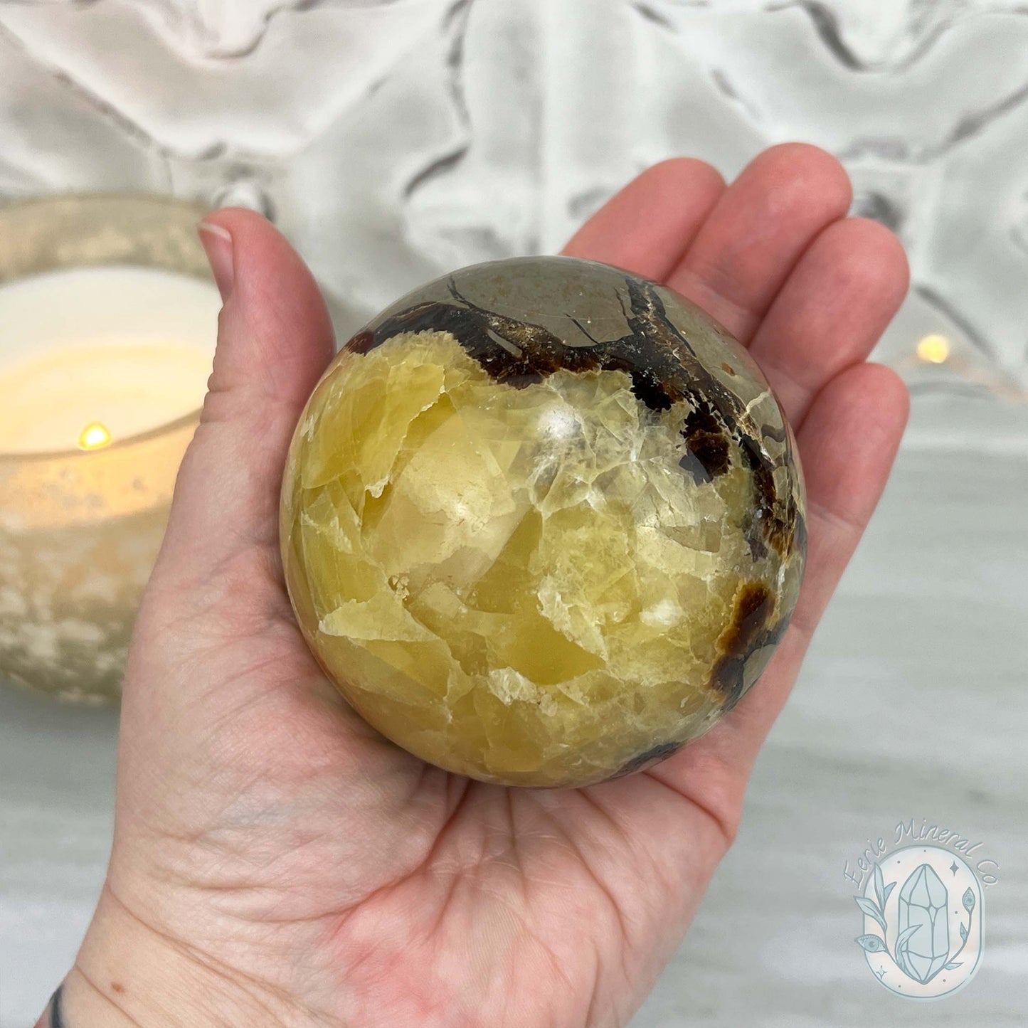 72mm Polished Septarian Sphere