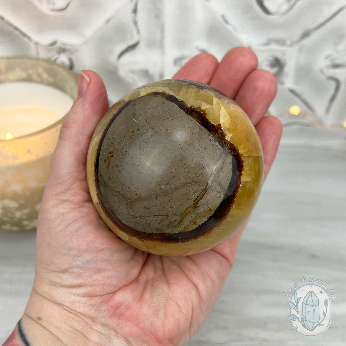 76mm Polished Septarian Sphere