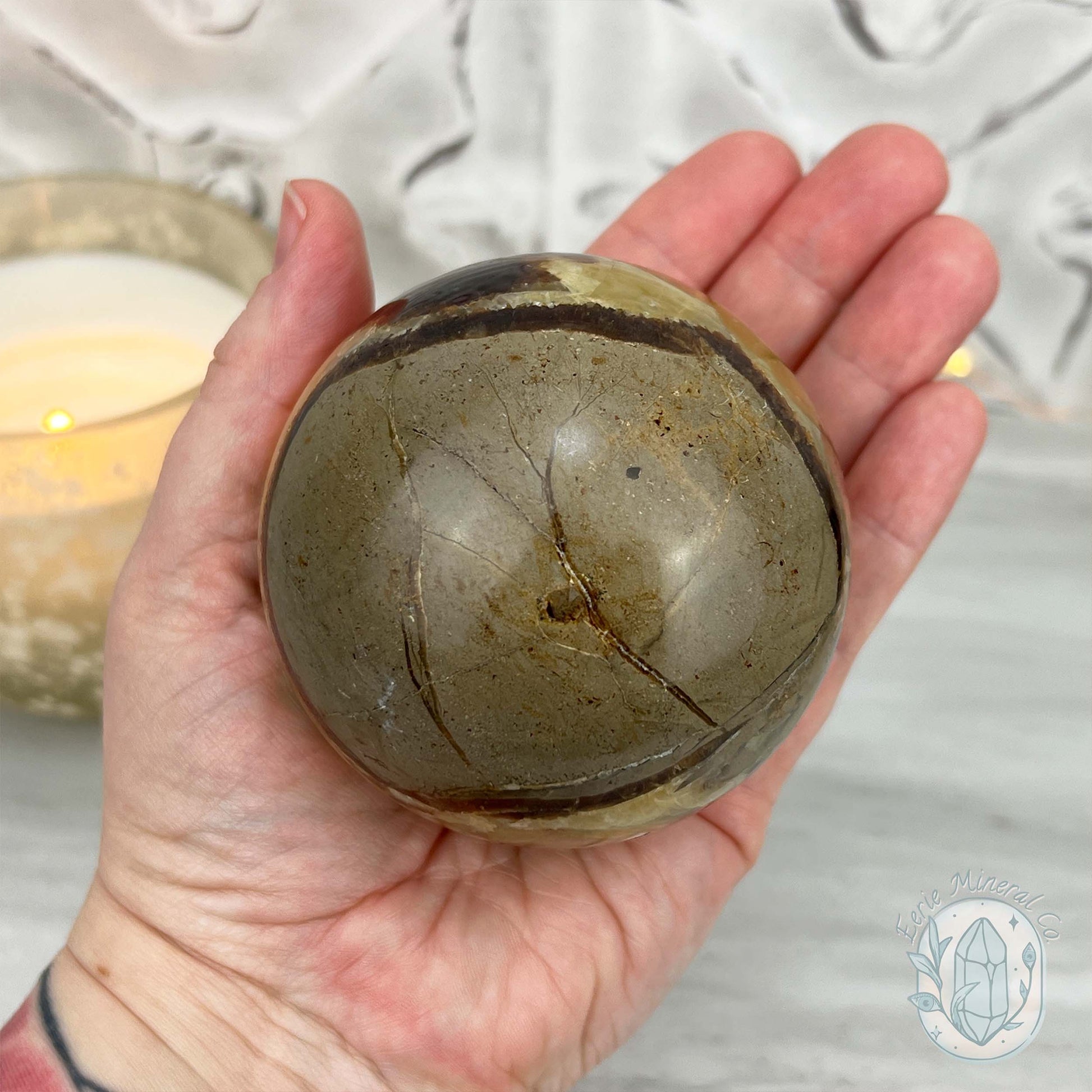 76mm Polished Septarian Sphere