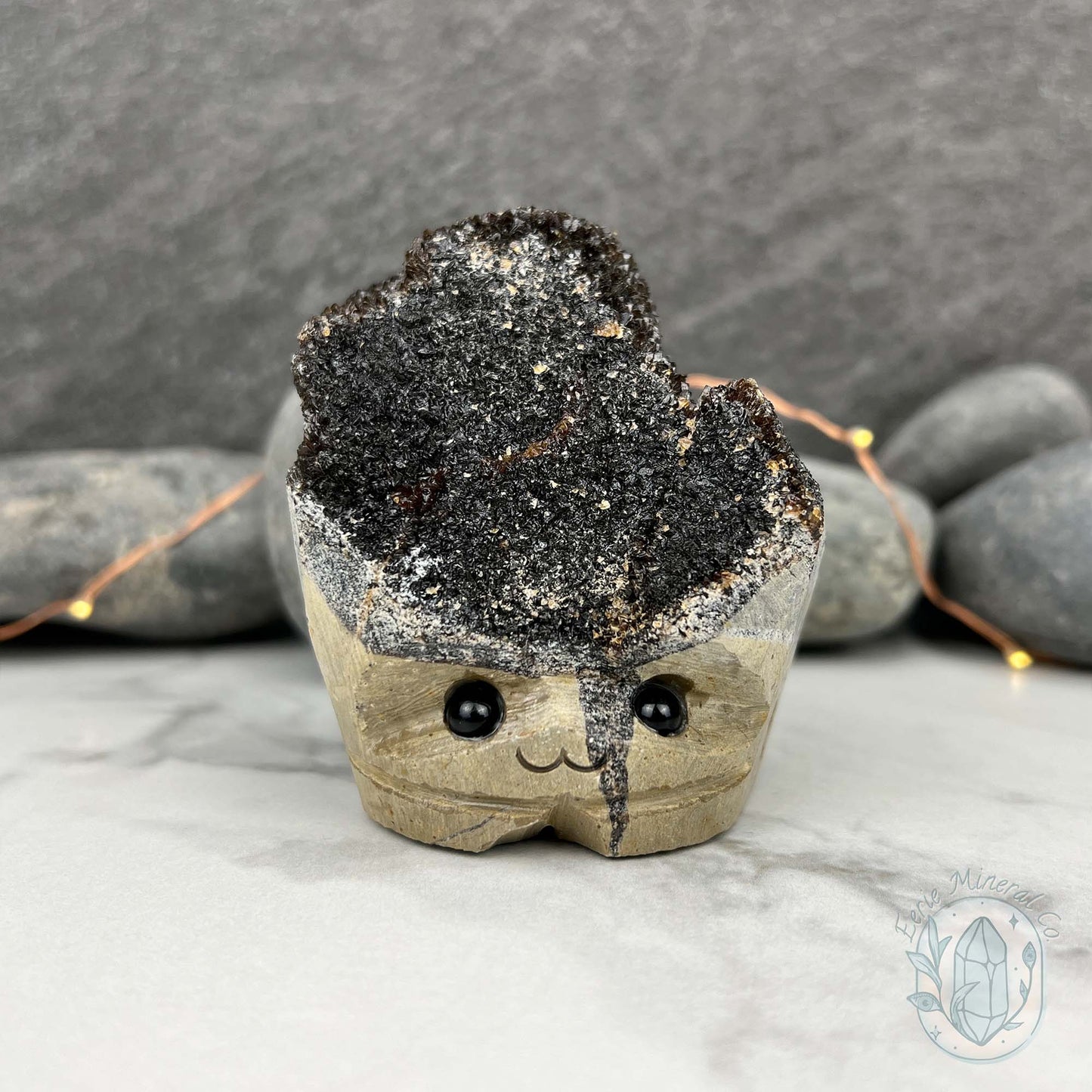 Septarian Nodule Hedgehog Carving