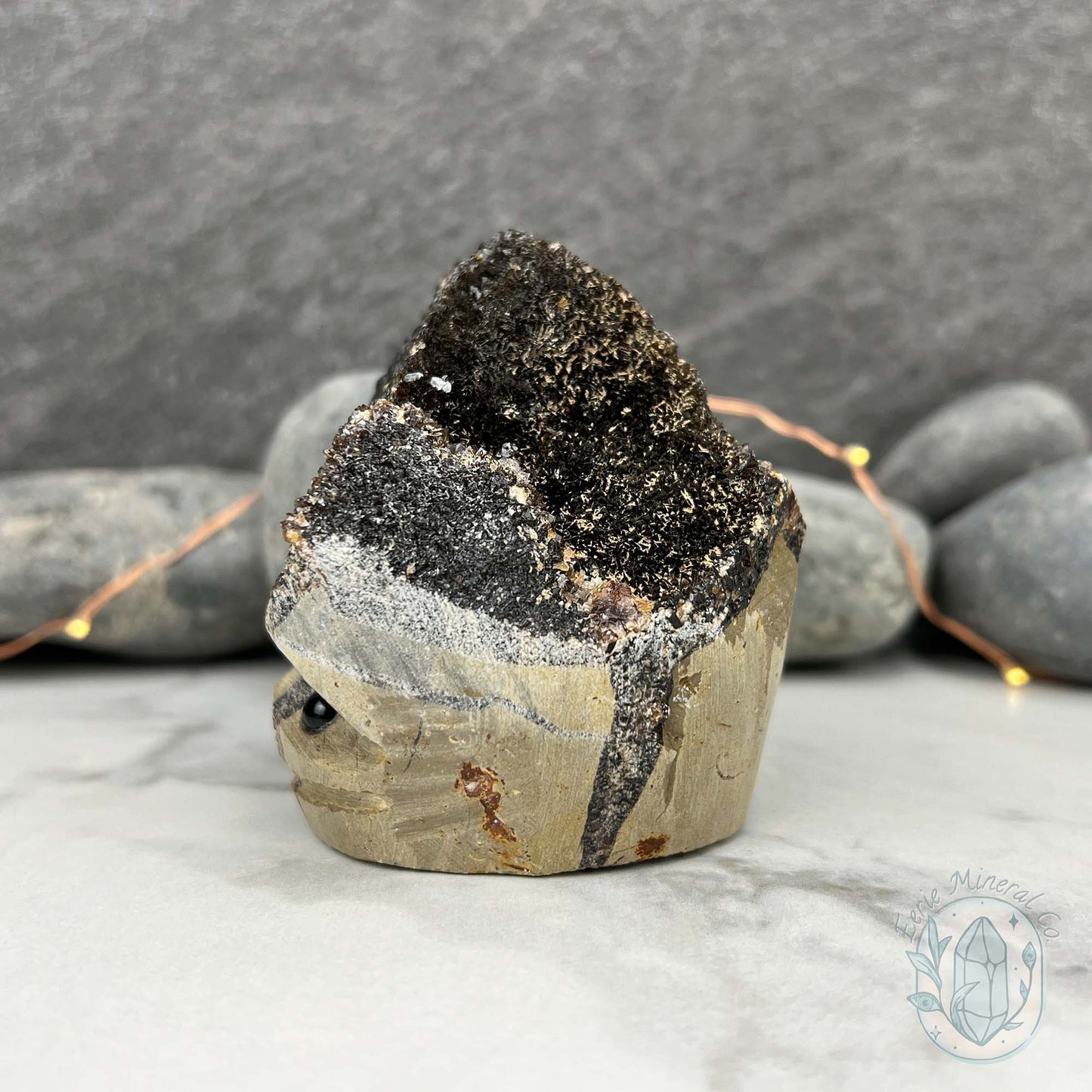 Septarian Nodule Hedgehog Carving