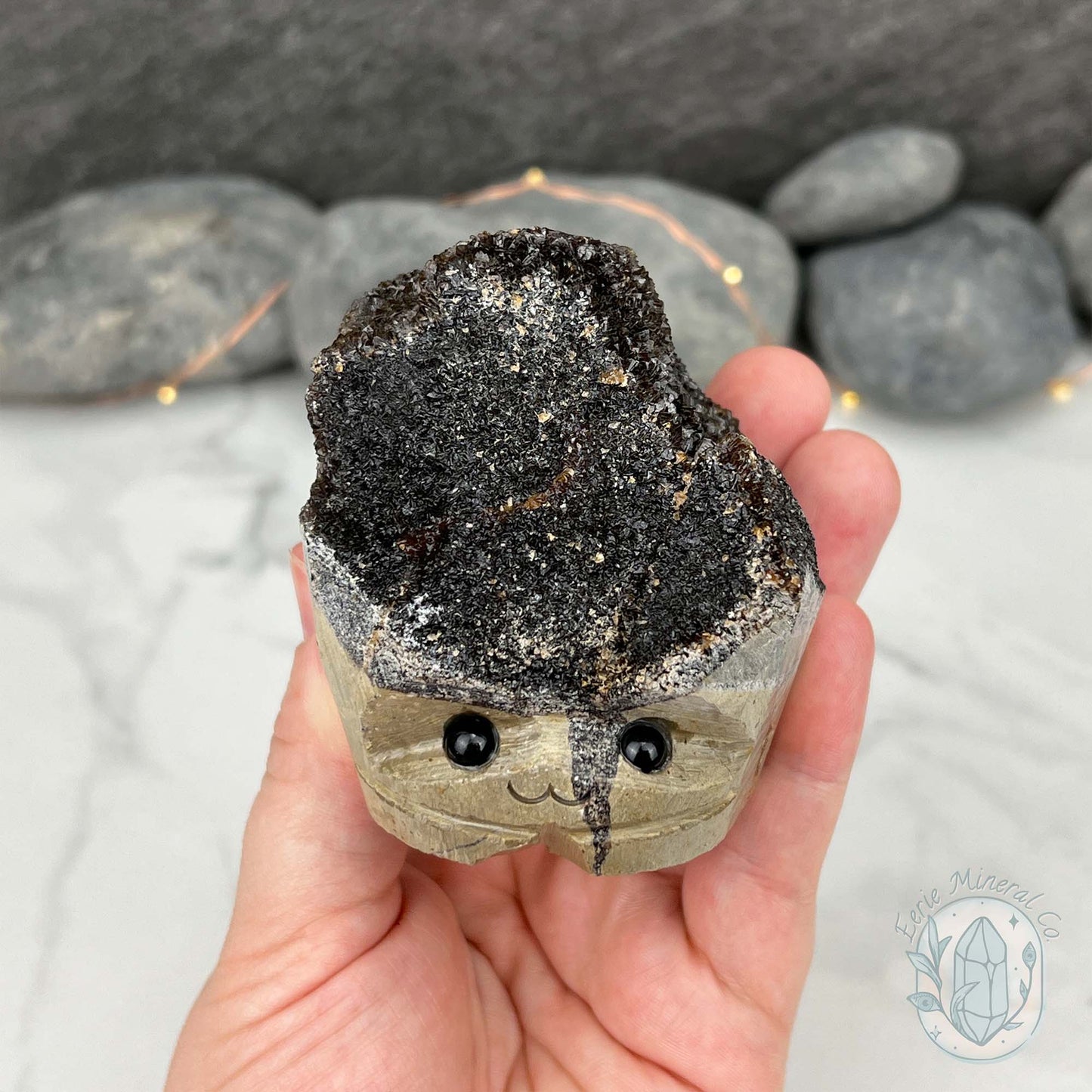 Septarian Nodule Hedgehog Carving