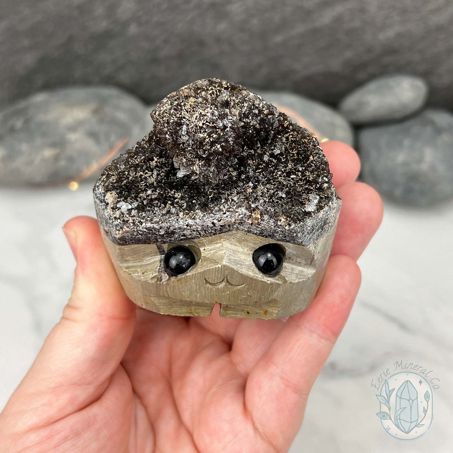 Septarian Nodule Hedgehog Carving