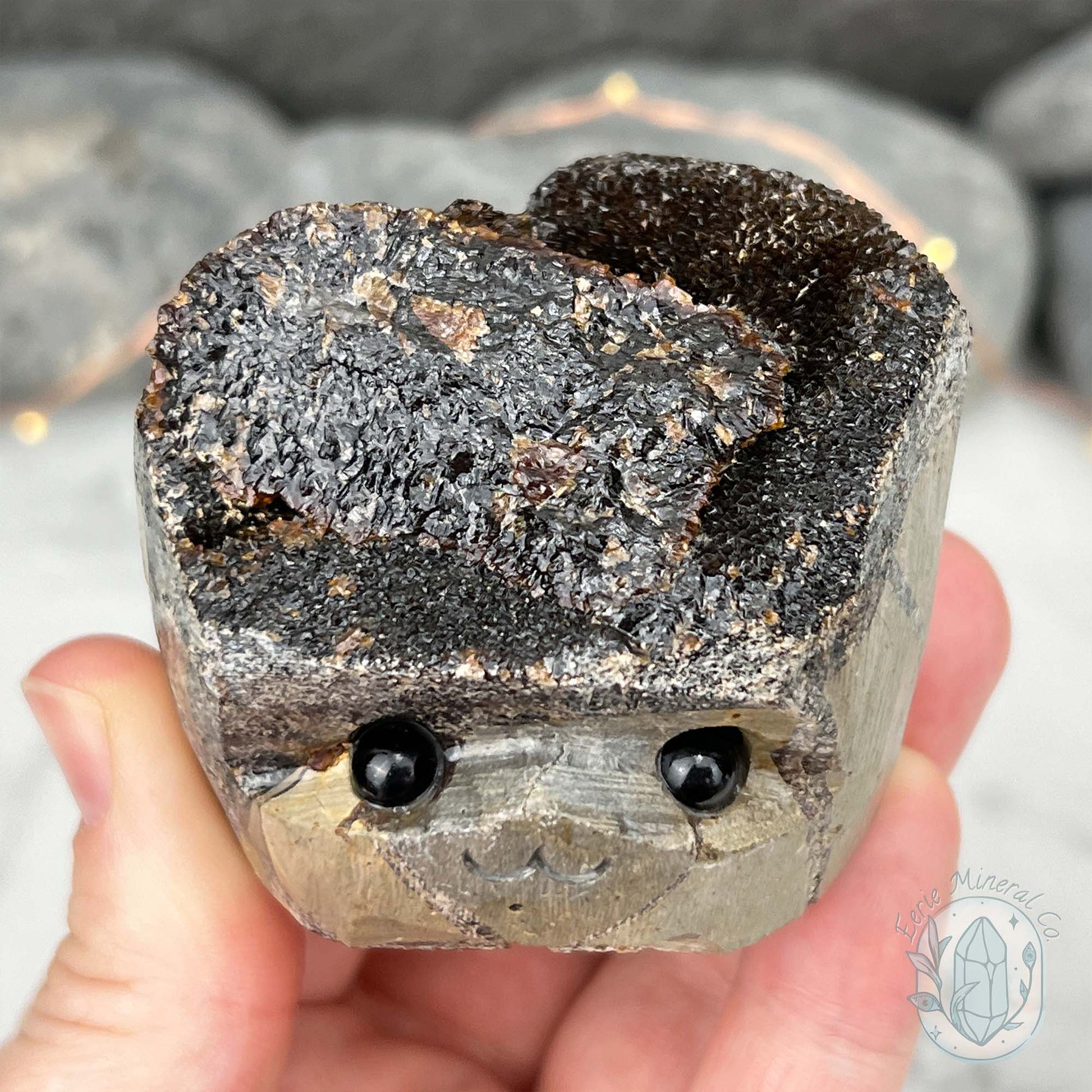 Septarian Nodule Hedgehog Carving