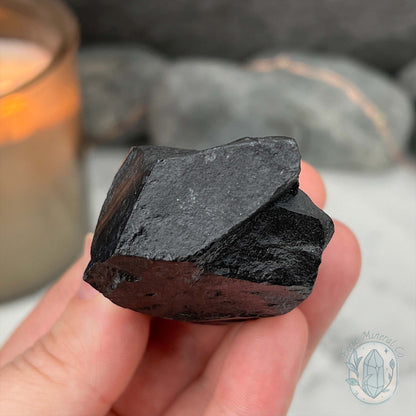 Natural Shungite Hedgehog Carving