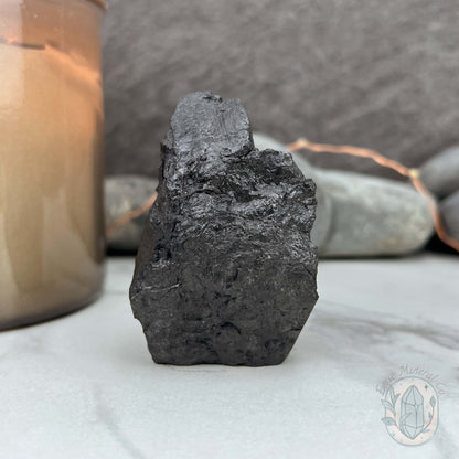 Natural Shungite Hedgehog Carving