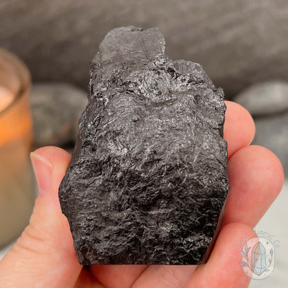 Natural Shungite Hedgehog Carving