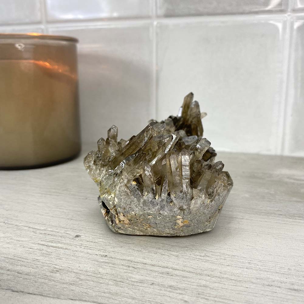 Smoky Specimen Hedgehog Carving