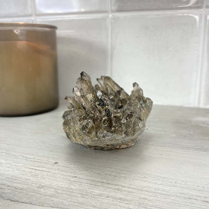 Smoky Specimen Hedgehog Carving