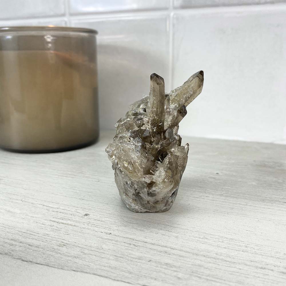 Smoky Specimen Hedgehog Carving