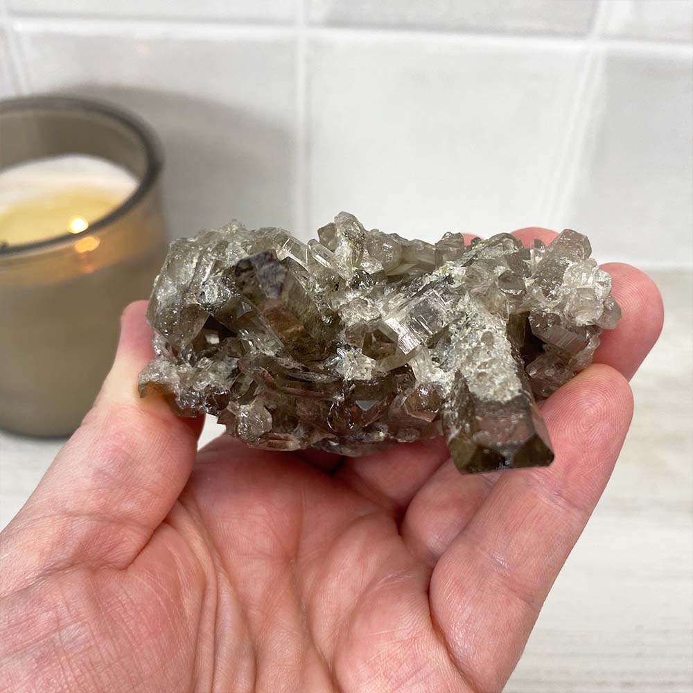 Smoky Specimen Hedgehog Carving