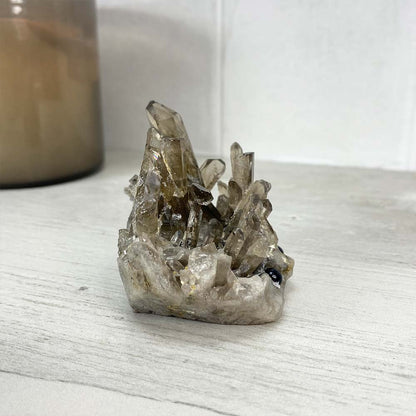Smoky Specimen Hedgehog Carving