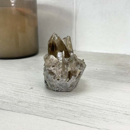 Smoky Specimen Hedgehog Carving