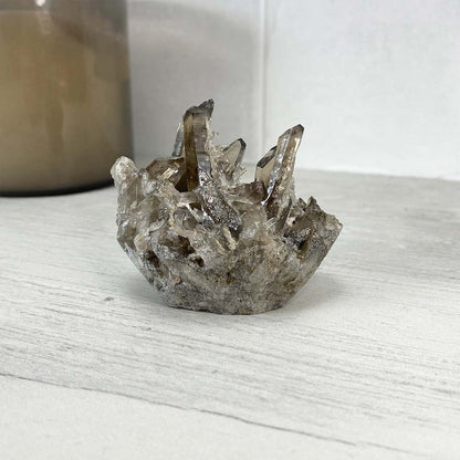 Smoky Specimen Hedgehog Carving