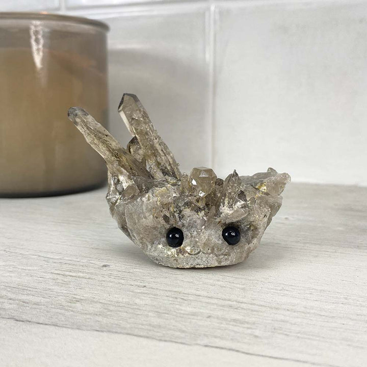 Smoky Specimen Hedgehog Carving