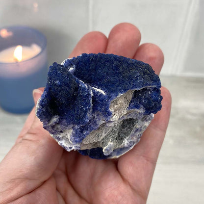 Blue Fluorite Specimen Hedgehog Carving