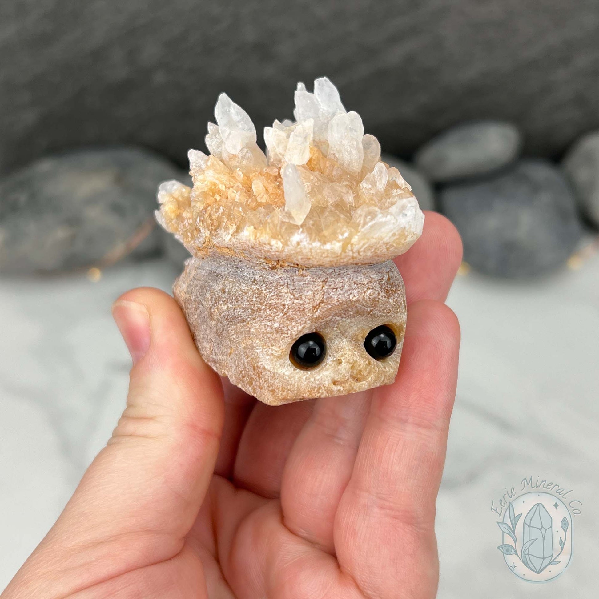 Creamy Calcite Stalactite Hedgehog Calcite