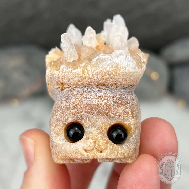 Creamy Calcite Stalactite Hedgehog Calcite