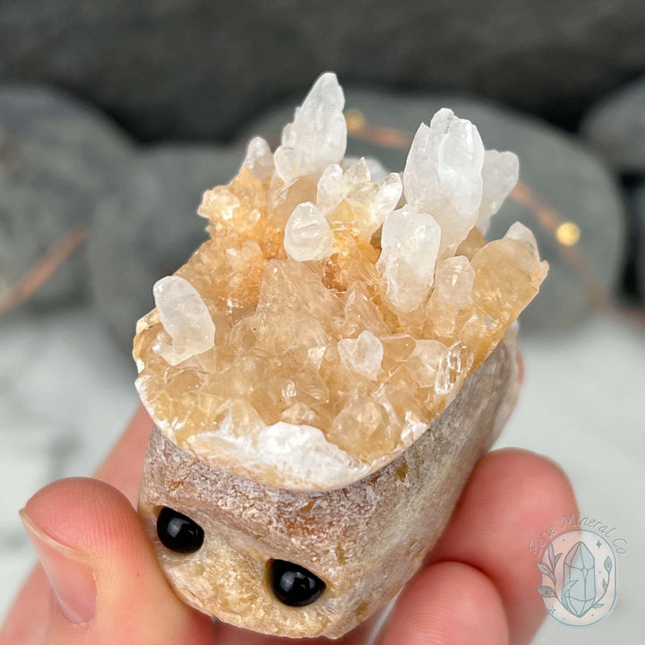 Creamy Calcite Stalactite Hedgehog Calcite