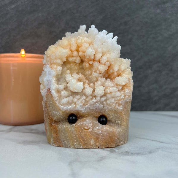 Large Creamy White Calcite Stalactite Pet Rock