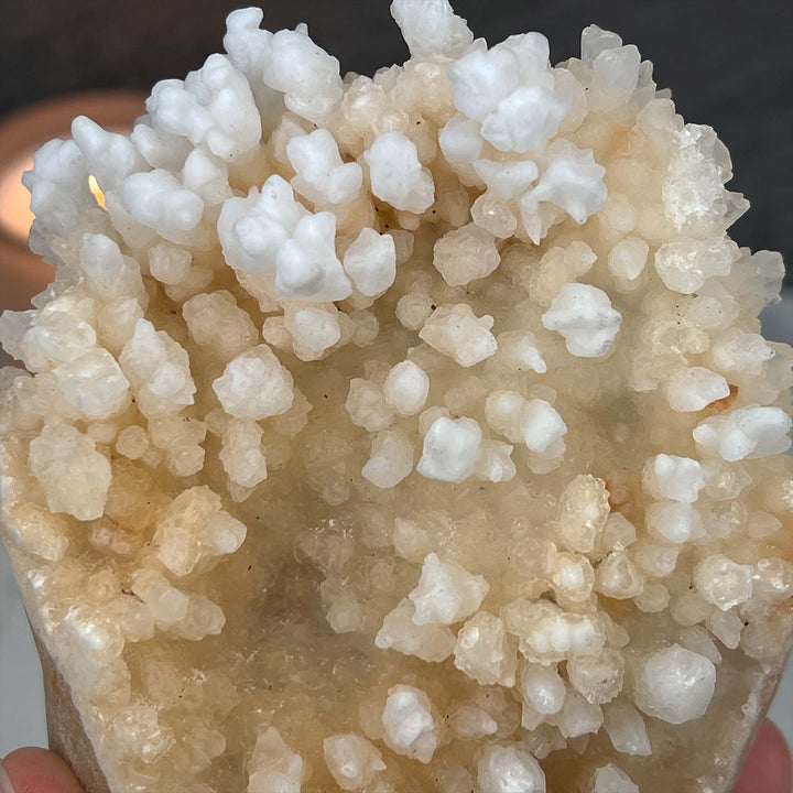 Large Creamy White Calcite Stalactite Pet Rock