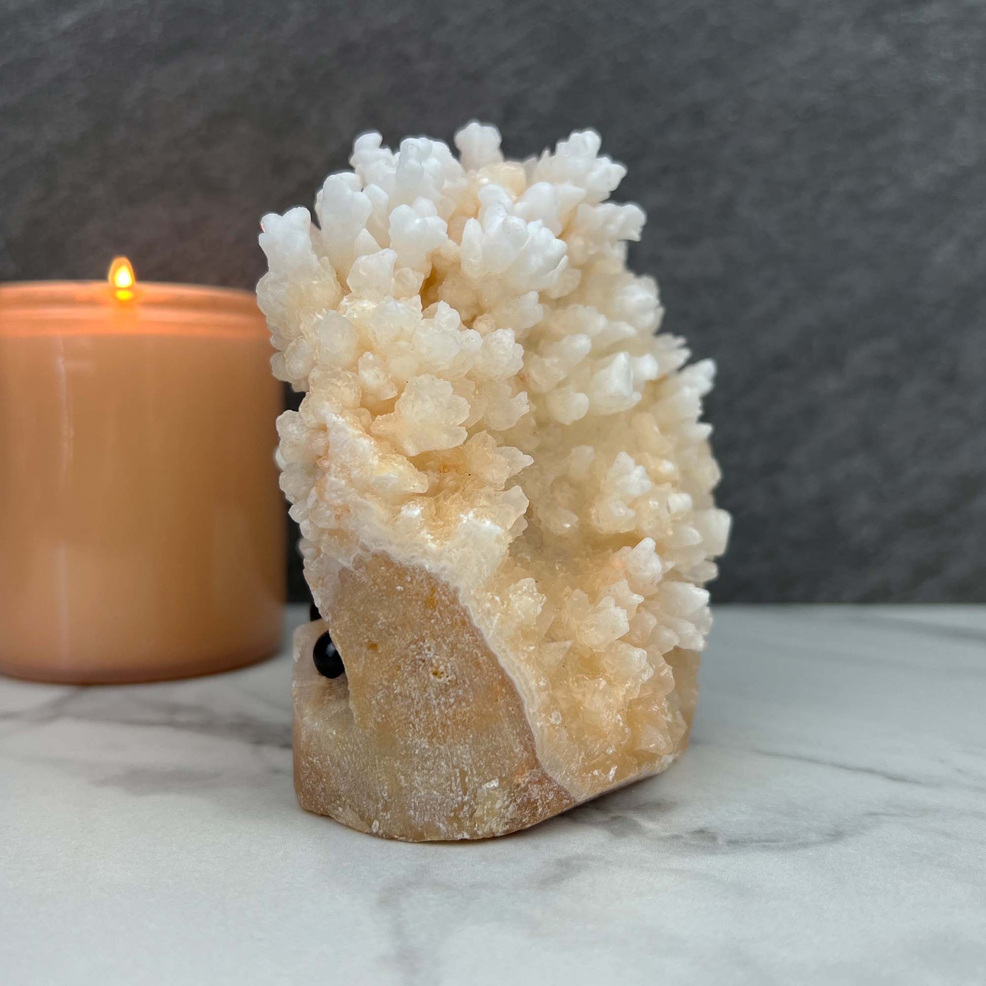 Large Creamy White Calcite Stalactite Pet Rock