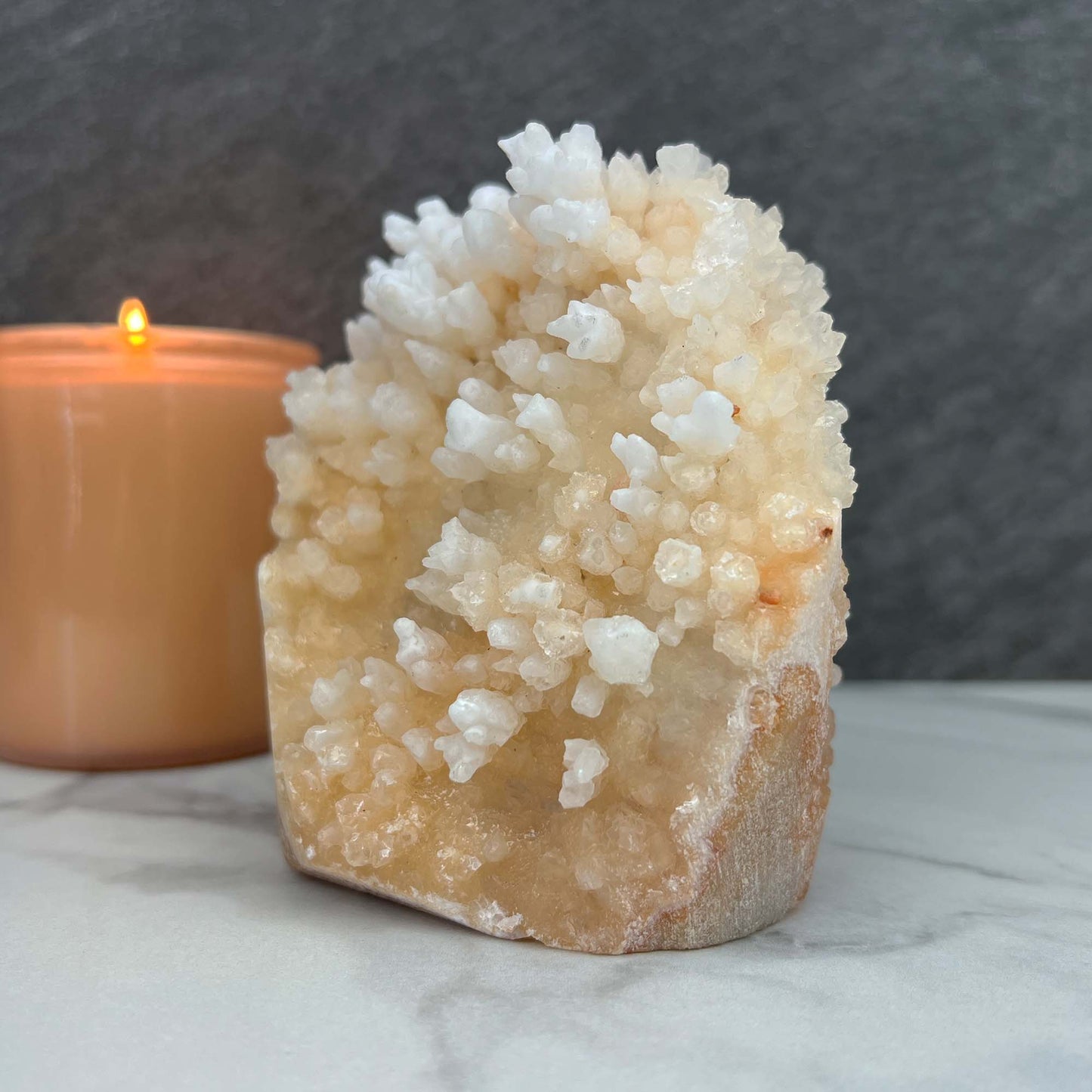 Large Creamy White Calcite Stalactite Pet Rock