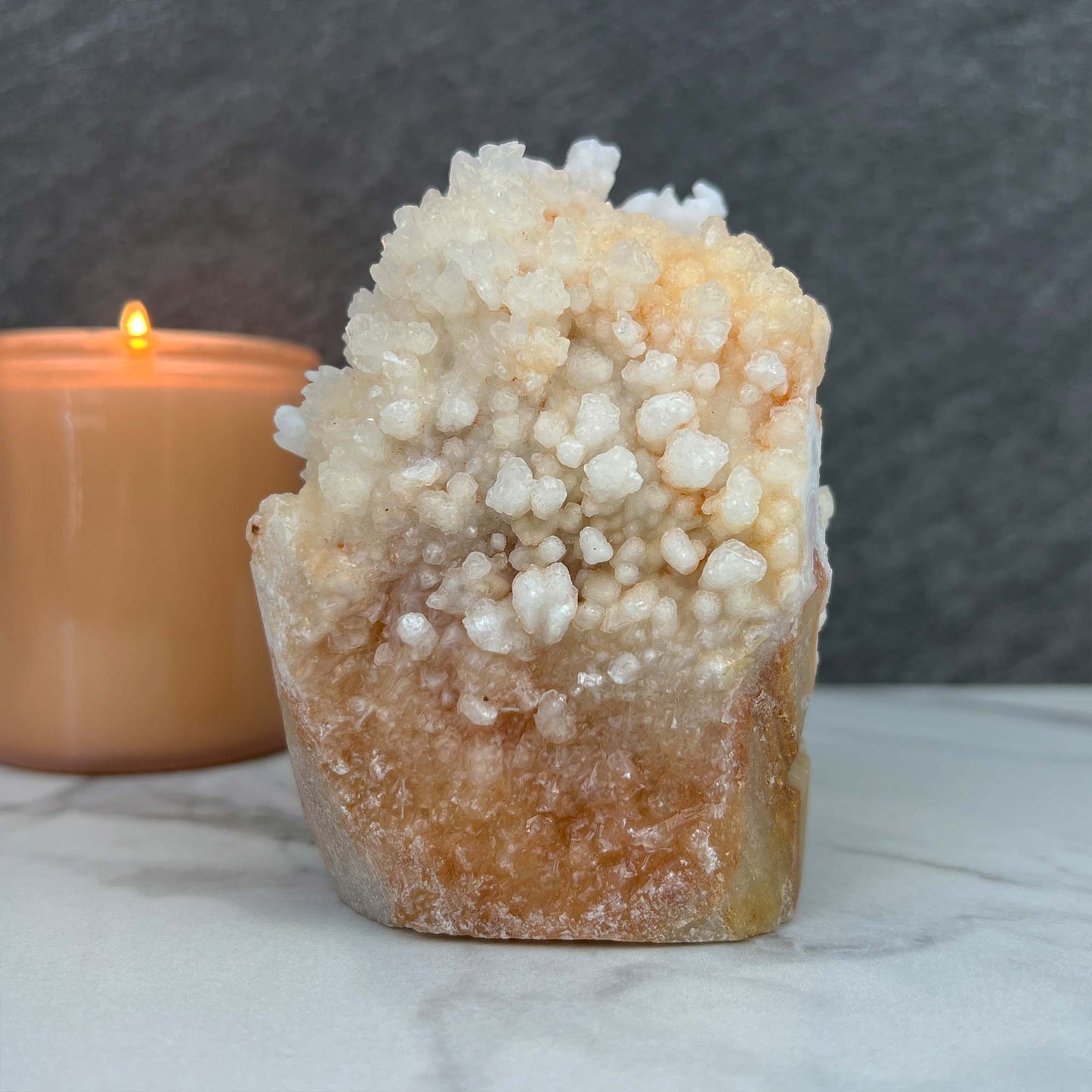 Large Creamy White Calcite Stalactite Pet Rock