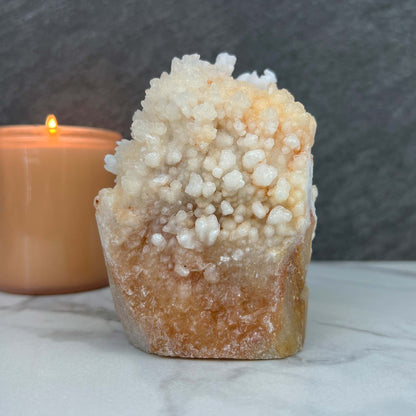 Large Creamy White Calcite Stalactite Pet Rock
