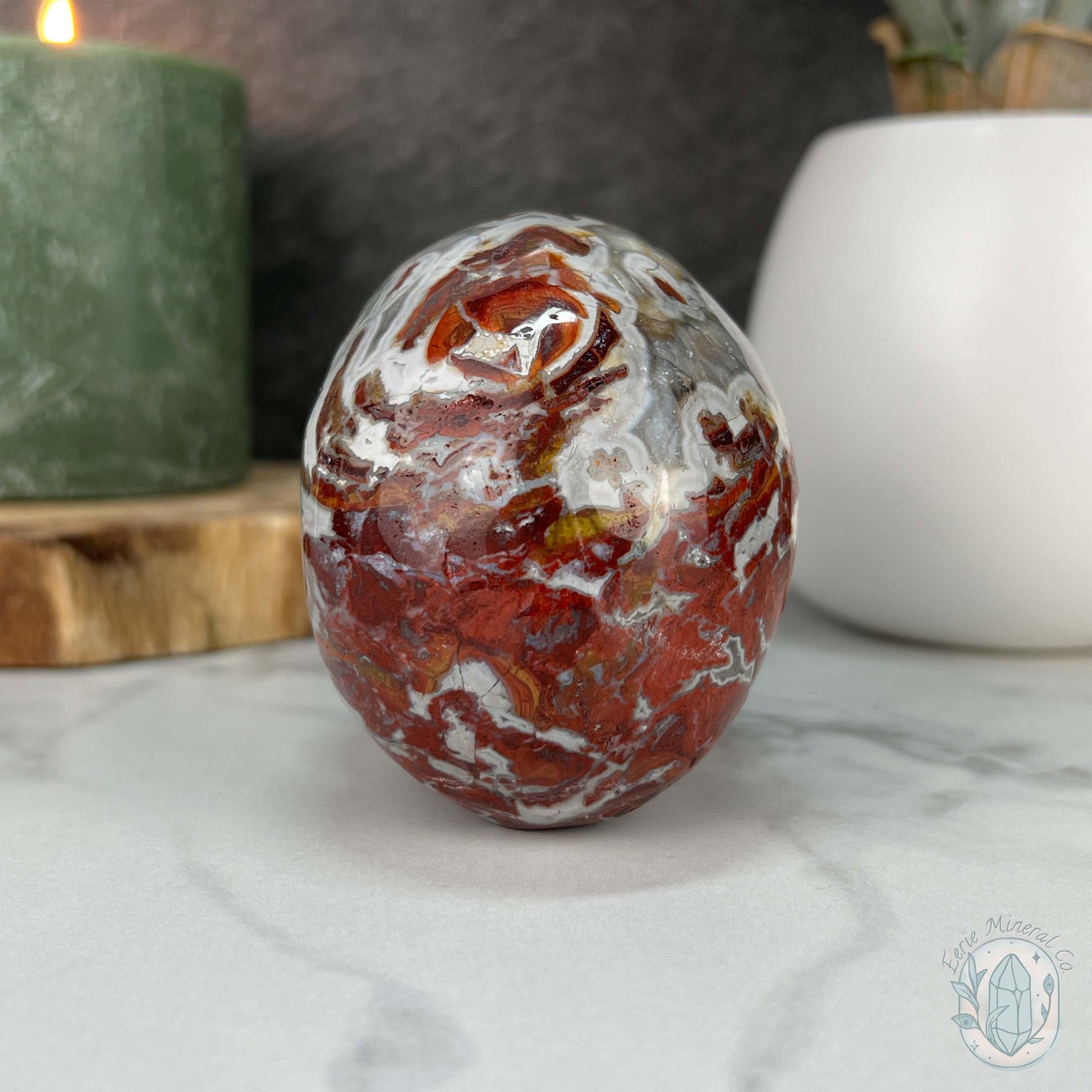 Polished Warring States Agate Skull Carving