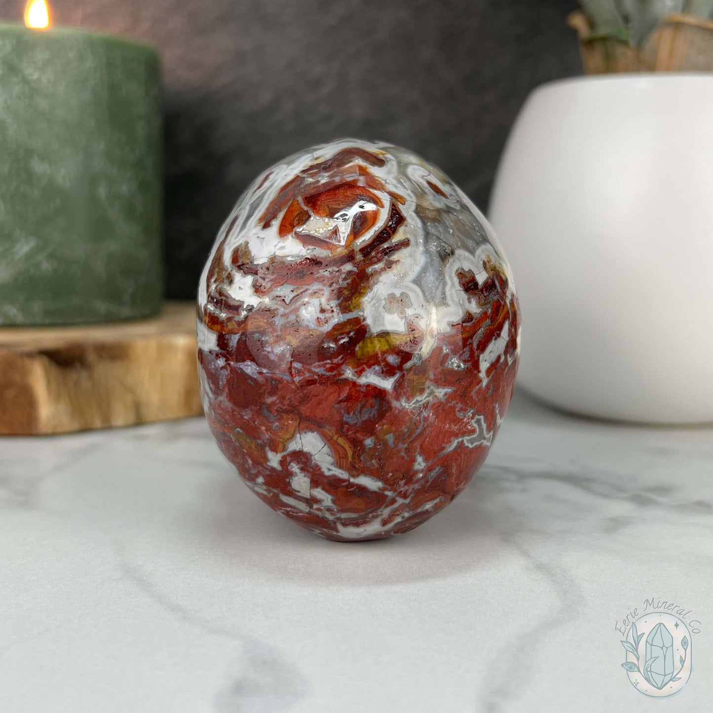 Polished Warring States Agate Skull Carving