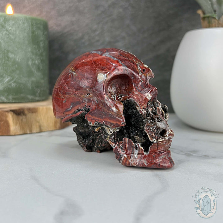 Polished Warring States Agate Skull Carving