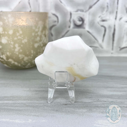 Yellow and White Jade Fried Egg Carving