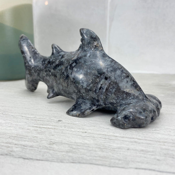 Polished (Firestone) Hammerhead Shark