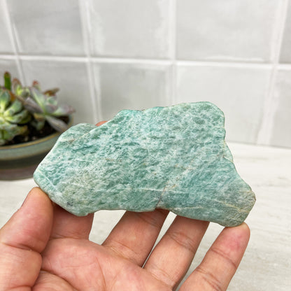 small amazonite slab