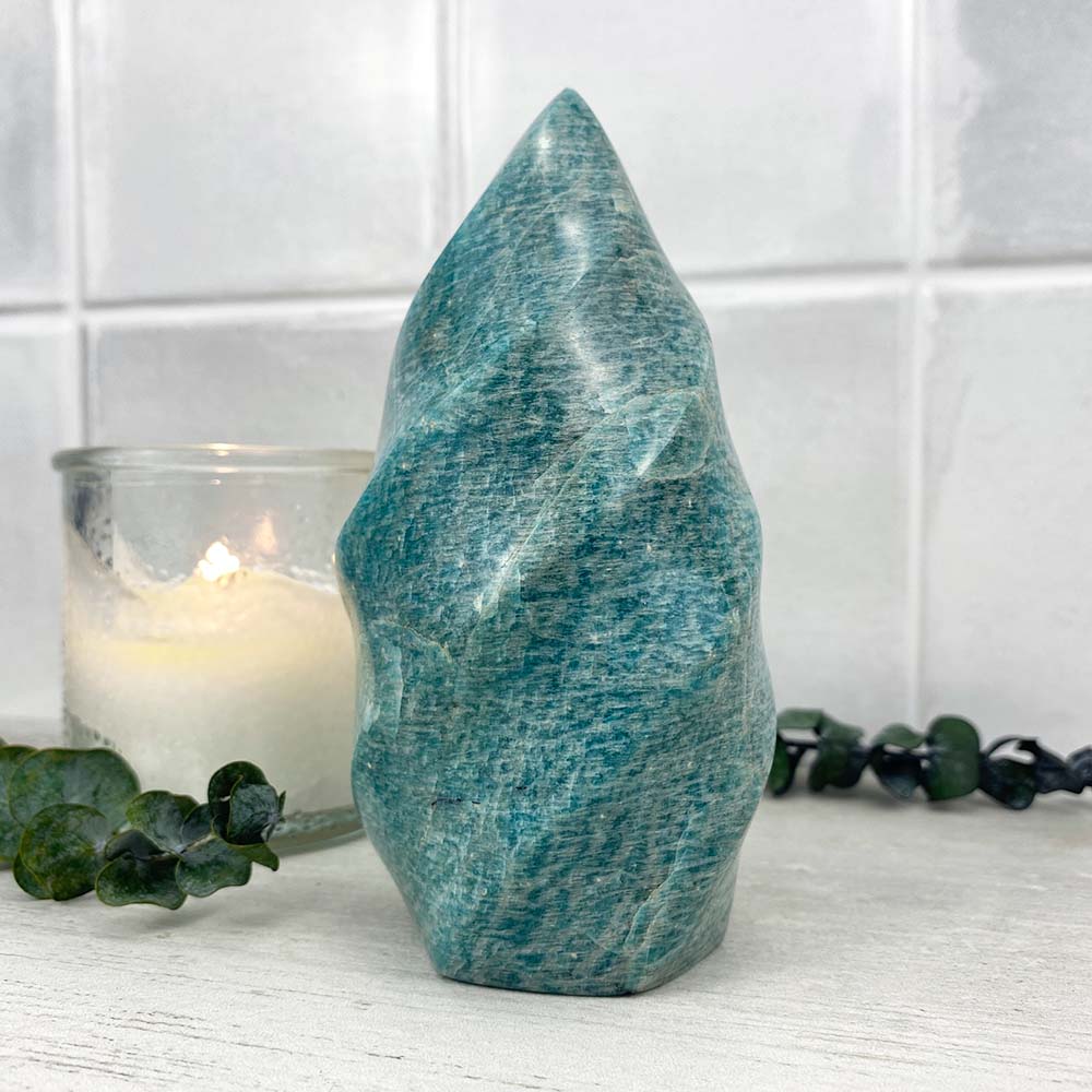 Polished Amazonite Flame
