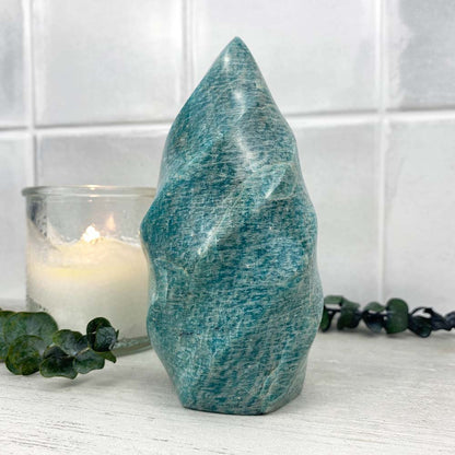 Polished Amazonite Flame