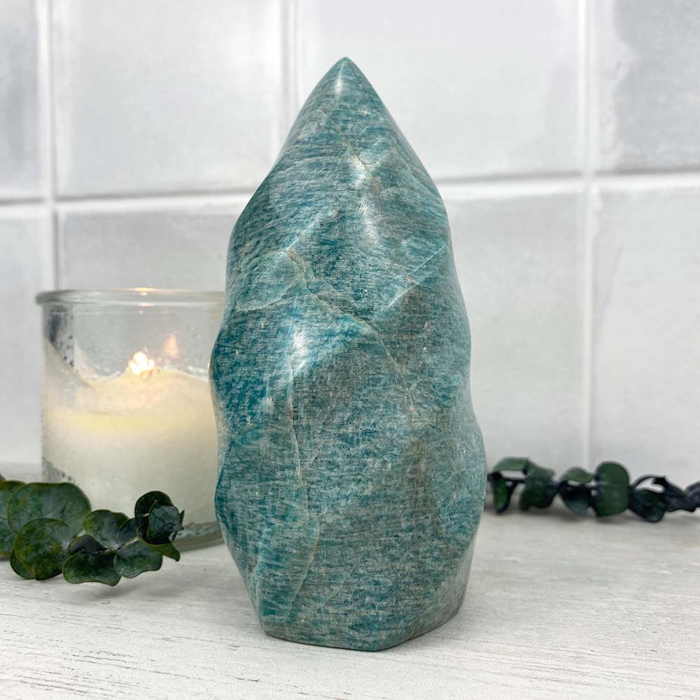 Polished Amazonite Flame