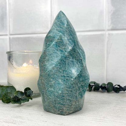 Polished Amazonite Flame