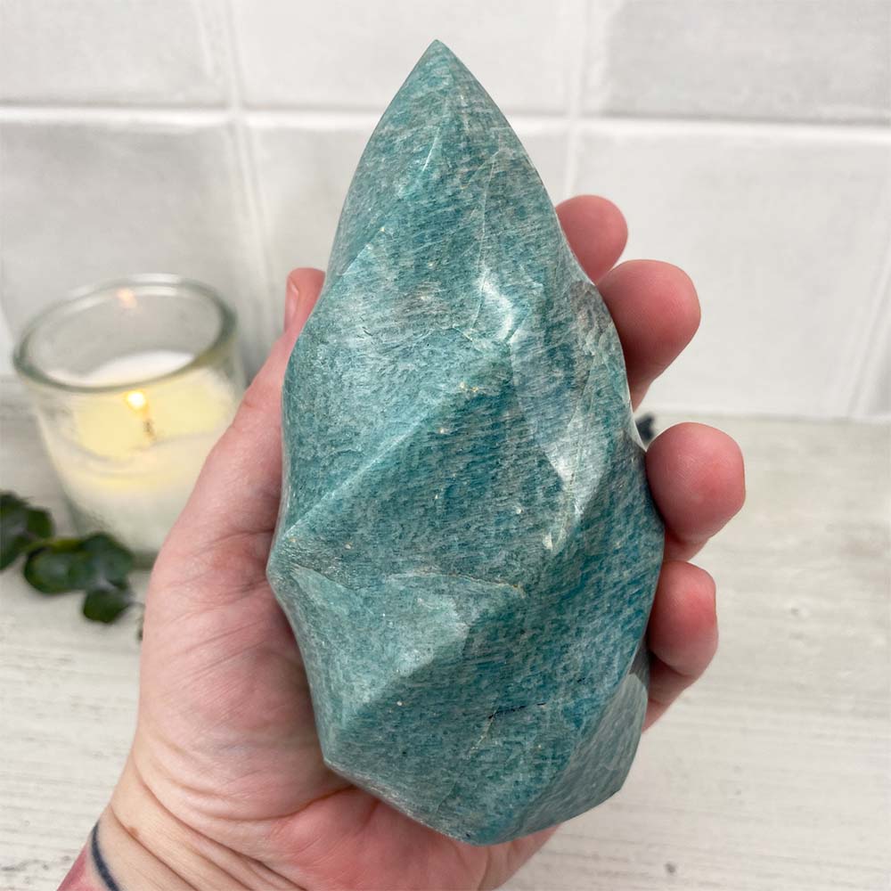 Polished Amazonite Flame