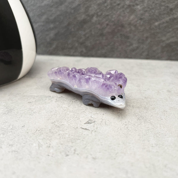 Amethyst Hedgehog Cluster Carving